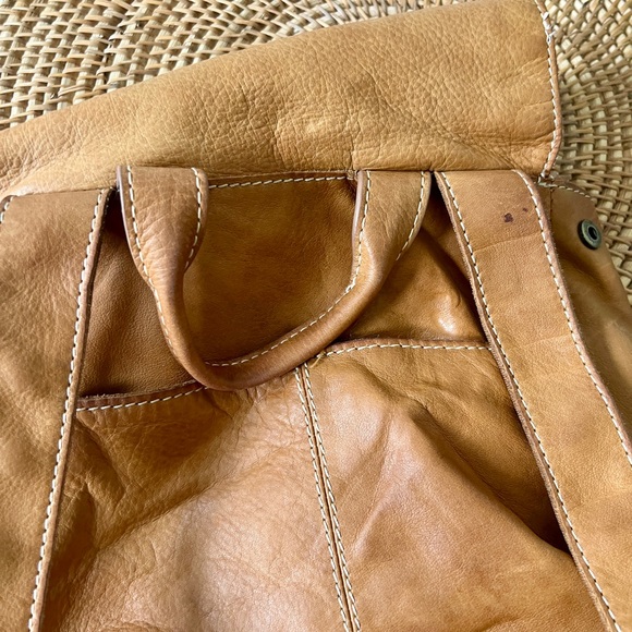 American Leather Tan Liberty backpack. - Picture 11 of 13
